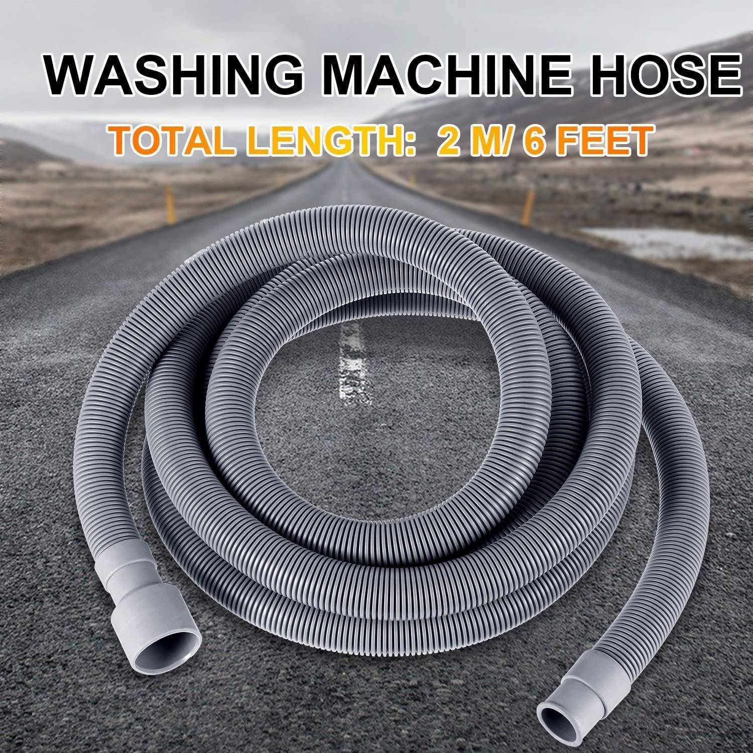 Corrugated Washer Drain Hose 5 Foot Extension Kit, detail view